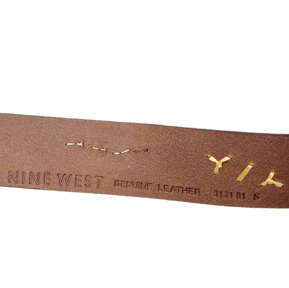 NINE WEST genuine leather beaded belt - Picture 7 of 7